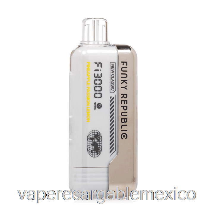 Vape Recargable Funky Republic Fi3000 Desechable Piña Pasión Limón
